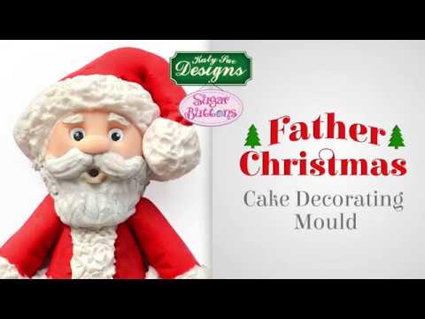 Sugar Buttons Father Christmas Cake Decorating Mould