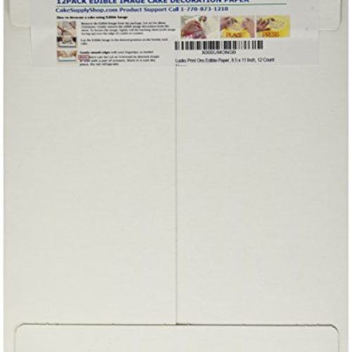 Lucks Print Ons Edible Paper, 8.5 x 11 Inch, 12 Count