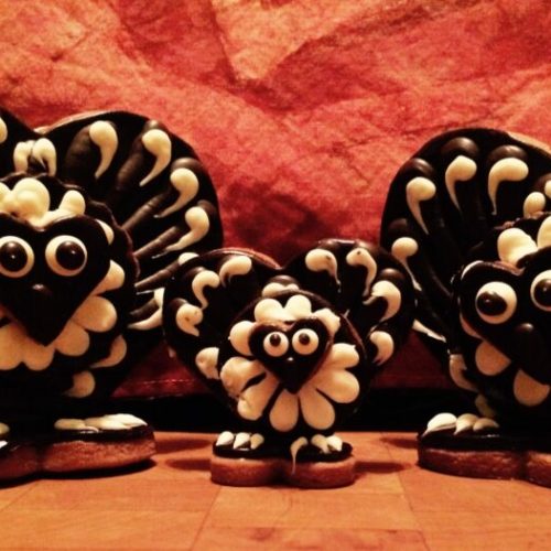 Cute Thanksgiving Desserts – 3D Turkey Cookies