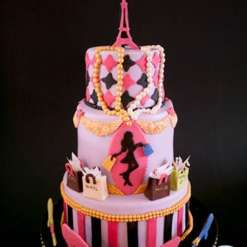 Paris Cake – Paris Fashion Theme Cake by Veena Azmanov!